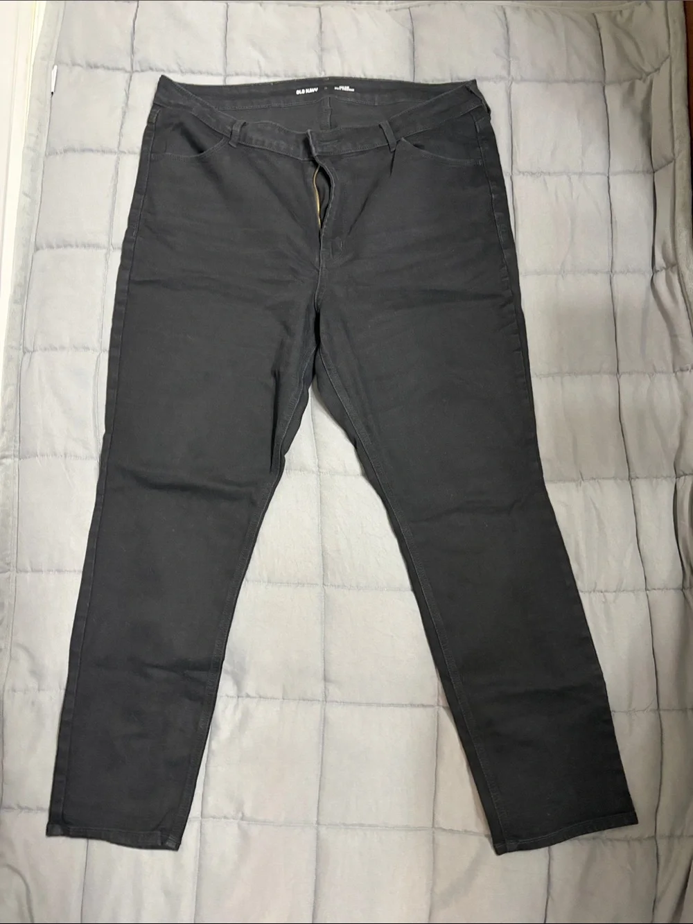 Womens Old Navy Black Stretch Jeans - Classic Slim Fit